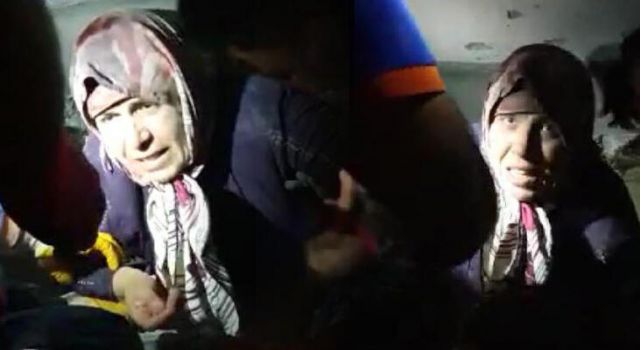 Fadime Talu,15 saat sonra enkazdan böyle çıkarıldı