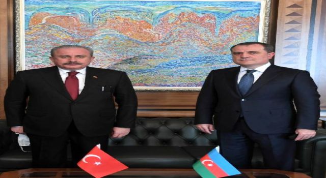 TBMM Başkanı Şentop, Azerbaycan Dışişleri Bakanı ile görüştü