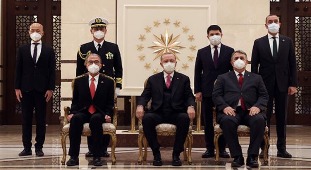 Cumhurbaşkanı Erdoğan, Japonya'nın Ankara Büyükelçisi Kazuhiro Suzuki'yi kabul etti