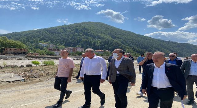 MHP heyetinden sel bölgesindeki incelemelere devam