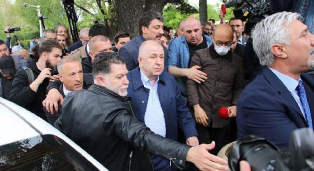 Zafer Partisi Genel Başkanı Ümit Özdağ'ın İçişleri Bakanlığı'na yürümesine izin verilmedi