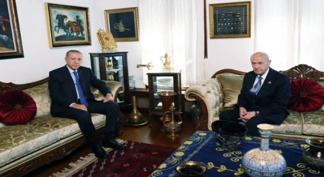 Cumhurbaşkanı Erdoğan ve MHP Lideri Bahçeli görüşmesi sona erdi