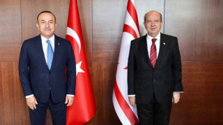KKTC Cumhurbaşkanı Ersin Tatar, Bakan Çavuşoğlu ile görüştü