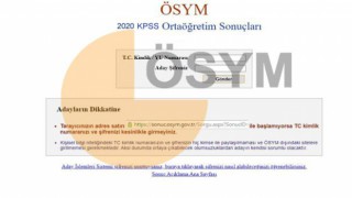 KPSS Ortaöğretim sınav sonuçları açıklandı mı?