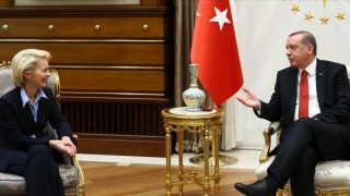 Cumhurbaşkanı Erdoğan, AB Komisyonu Başkanı Leyen ile görüştü