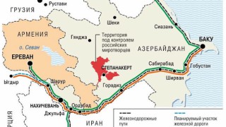 Türkiye ve Azerbaycan'ı doğrudan bağlayan harita'yı Ruslar yayınladı