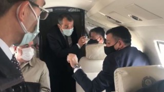 Bakan Pakdemirli'nin uçağı arızalandı.. Acil iniş yaptı