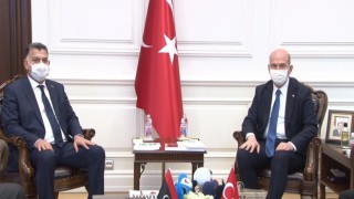 Soylu, Libyalı mevkidaşı Mazin ile bir araya geldi