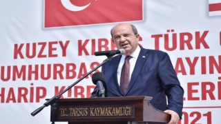 KKTC Cumhurbaşkanı Ersin Tatar, Mersin’de gazilerle bir arada..