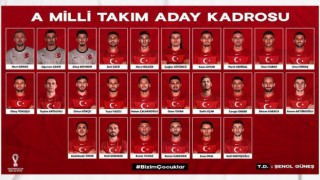 A Milli Takım'ın aday kadrosu belli oldu