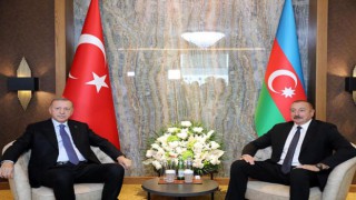 Cumhurbaşkanı Erdoğan, Fuzuli Havalimanı'na indi