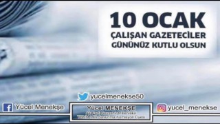 AK Parti'li Menekşe'den 10 Ocak Çalışan Gazeteciler Günü Mesajı