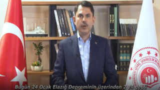 Çevre, Şehircilik Bakanı Kurum’dan “Elazığ depremi” mesajı