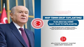MHP TBMM Grup Toplantısı Yarın Yapılacak!