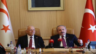 TBMM Başkanı Şentop, KKTC Cumhuriyet Meclisi Başkanı Zorlu Töre ile görüştü