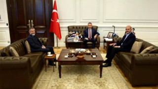 Cumhurbaşkanı Yardımcısı Fuat Oktay'dan Bakan Soylu'ya ziyaret