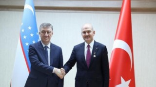 İçişleri Bakanı Soylu, Özbekistanlı mevkidaşıyla bir arada