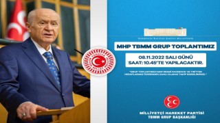 MHP TBMM Grup Toplantısı Yarın Yapılacak