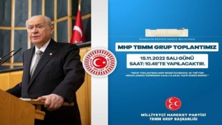 MHP TBMM Grup Toplantısı Yarın Yapılacak