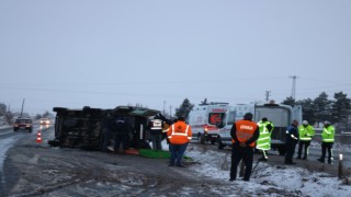 Nevşehir'de kaza: 1 ölü, 13 yaralı!