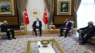 Cumhurbaşkanı Erdoğan, Bahçeli, Destici ve Aksakal ile buluştu