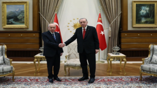 Beştepe'de Cumhurbaşkanı Erdoğan ve MHP Lideri Bahçeli görüştü